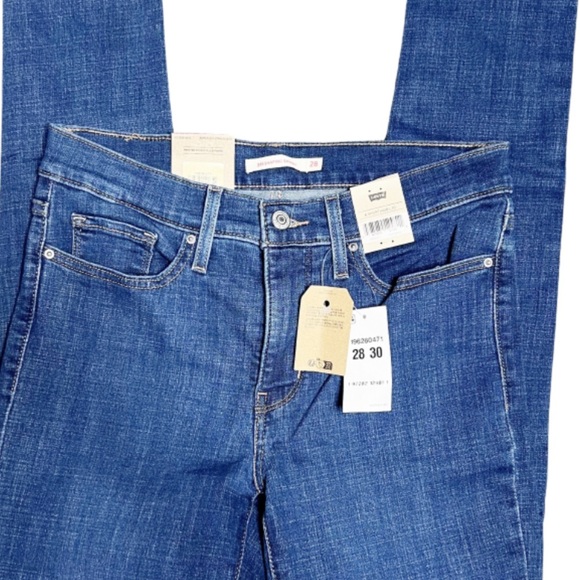 NWT Levi's Women's 721 High Rise Skinny Jeans‎ Blue Stretch Denim Size 28 - Picture 6 of 16